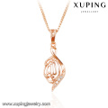 32769-xuping moda rosa color oro diaomond musulmán colgante